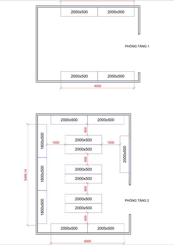 Bản vẽ sơ đồ lắp đặt sau khi đã khảo sát mặt bằng