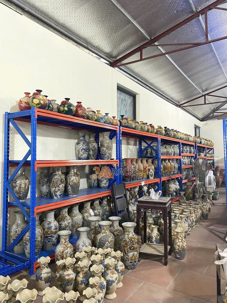 Kệ trung tải 4 tầng lắp đặt tại Bát Tràng